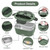 Vabaso Electric Lunch Box for Adults, 80W Heated Lunch Box with Dual 1.5L Stainless Steel Containers, Portable Food Warmer for Men Work Car Truck, 12V/24V/110V/220V