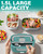 Geveniss Electric Lunch Box for Adults, Heated Lunch Box for Car and Truck, Portable Food Warmer for Office Work, 80W Fast Heating, Dual Removable 1.5L Stainless Steel Containers