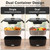 Vabaso Electric Heated Lunch Box with Dual 1.5L SS Containers for Car/Home