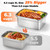Serepjoy Heated Lunch Box, Electric Lunch Box, Lunch Box Battery Powered, Pro 24000mah, 6.3 Cups Portable Food Heater-3D-5 Side Heating-Intelligent Temperature Control, Suitable For Trucks, Offices
