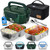 FORABEST Heated Lunch Box,2 Trays Electric Lunch Box for Adults Army Green