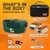 FORABEST Heated Lunch Box,2 Trays Electric Lunch Box for Adults Army Green