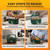 FORABEST Heated Lunch Box,2 Trays Electric Lunch Box for Adults Army Green