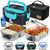FORABEST Heated Lunch Box, 2 Trays Electric Lunch Box for Adults- Neon Blue