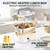 FORABEST Heated Lunch Box,2 Trays Electric Lunch Box for Adults-White Gray