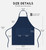 Syntus 12 Pack Apron with 2 Pockets Aprons for Men Women, Polyester, Blue