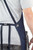 Hudson Durable Goods Professional Grade Chef Apron for Kitchen, BBQ, and Grill - Adjustable Crossback Denim Apron for Men and Women with Pockets, Towel Loop, Quick Release Buckle - 34 x 27 Inch, Blue