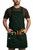 Hudson Durable Goods Professional Grade Chef Apron for Kitchen, BBQ, and Grill - Crossback Cotton Apron for Men and Women with Pockets, Towel Loop, Quick Release Buckle - 34 x 27 Inch, Hunter Green