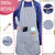 Handepo 12 Pcs Cotton Striped Aprons for Cooking, 4 Colors, Thin Stripes