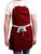 Caldo Daily Cotton Kitchen Apron for Cooking- Mens and Womens Chef Apron (Burgundy)