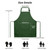 IMERAGO 15-Pack Adult Aprons for Women Men, Adjustable Strap, 2 Pockets