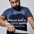 hedley & bennett Essential Chef Apron, Bib & Pockets, Abalone Black