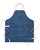 hedley & bennett Essential Chef Apron, Bib & Pockets, Georgia Blue