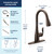 Moen Arbor MotionSense Wave Touchless Kitchen Faucet, Oil Rubbed Bronze, 7594EWORB