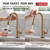 Delta Essa Touchless Kitchen Faucet with Touch Technology, Brushed Gold Kitchen Sink Faucet with Pull Down Sprayer, Single Hole, Champagne Bronze 9113TL-CZ-DST