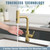 GIMILI Gold Touchless Kitchen Sink Faucet with Pull Down Sprayer 15 Inch