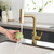 GIMILI Gold Touchless Kitchen Sink Faucet with Pull Down Sprayer 15 Inch