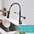 AIMADI Kitchen Faucets with Pull Down Sprayer,Matte Black Single Handle