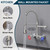 AIMADI Wall Mount Kitchen Faucet,Commercial Sink Faucet with Sprayer