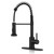 KHQF Kitchen Faucet with Pull Down Sprayer Matte Black