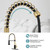 KHQF Kitchen Faucet with Pull Down Sprayer Brush Gold&Black