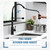 GIMILI Oil Rubbed Bronze Kitchen Faucet with Pull Down Sprayer