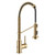 KRAUS Brushed Brass 18 in Touchless Pull Down Kitchen Faucet KSF-1610BB