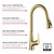 SUMERAIN Touchless Pull Down Kitchen Faucet Brushed Gold