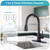LUFG ORB Kitchen Faucet with Pull Down Sprayer and Deck Plate