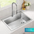 KRAUS Fairlane 30 in Drop In Single Bowl Stainless Steel Kitchen Sink