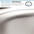 Precyon 33x22 Drop In Double Bowl 33 Inch 50/50 Topmount Kitchen Sink