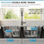 Precyon 33x22 Drop In Double Bowl 33 Inch 50/50 Topmount Kitchen Sink