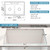 Precyon 33x22 Drop In Double Bowl 33 Inch 50/50 Topmount Kitchen Sink
