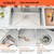 SOMRXO 33x22 Drop In Kitchen Sink with Faucet