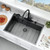 SOMRXO 33x22 Drop In Kitchen Sink with Faucet
