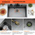 SOMRXO 33x22 Drop In Kitchen Sink with Faucet