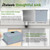 BELEEB Drop-in Kitchen Sink 20"x16" Single Bowl: 3D Micro-pebble Embossed