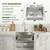 BELEEB Drop-in Kitchen Sink 20"x16" Single Bowl: 3D Micro-pebble Embossed