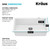 KRAUS White 31 in Undermount Granite Kitchen Sink KGU-413BWHITE