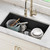 KRAUS Black Onyx 31 in Undermount Granite Kitchen Sink KGU-413B
