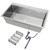 DuyviSteil 30" x 18" x 9" Topmount Kitchen Sink, 304 Stainless Steel Drop in Single Bowl Sink with Basket Strainer for RV, Travel Trailer, Garage(Nano)