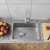 Bathenum 22" x 18" Drop in Kitchen Sink 304 Stainless Steel Single Bowl Topmount Kitchen Sink with Drain Kit and Bottom Grid, Brushed