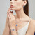 Menton Ezil Blissful Angel Womens Jewelry Set Bracelet Necklace and Earrings Sets Crystal Jewelry Set For Wife Girlfriend Or Mothers Idea Gift For Special Women in Life, Sapphire Blue