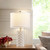Star Diamond Ceramic Table Lamps Set of 2 - Beige Nightstand Lamps 23"