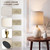 Dawnwake 17.7" Ceramic Table Lamps Set of 2 for Living Room Bedroom, Cream