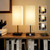 YIDPU Table Lamp for Bedroom,Nightstand Lamp for Bedside with AC Outlets,Adjustable 3color LED Light Desk Lamp for Home Decor,Included Bulb and Lamp Shade (Linen White-onlyAC, 2PCS)