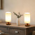 Booniture Bedside Lamps Set of 2, Bamboo Small Table Lamp for Nightstand