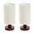Booniture Bedside Lamps Set of 2, Bamboo Small Table Lamp for Nightstand