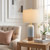 PoKat 24'' Farmhouse Blue Table Lamps Set of 2 for Living Room, Two-Tones