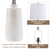 20.5" Ceramic Nightstand Lamps Set of 2 for Bedroom, White End Table Lamps